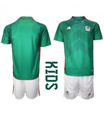 Maillot de foot Mexique Domicile enfant Monde 2022 Manches Courte (+ pantalon court)